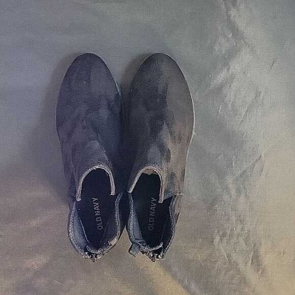 OLD NAVY G CUTOUT BASIC BACK ZIPPER CLOSURE SUEDE ROUND TOE KIDS GIRL ANKLE BOOT - Picture 13 of 15